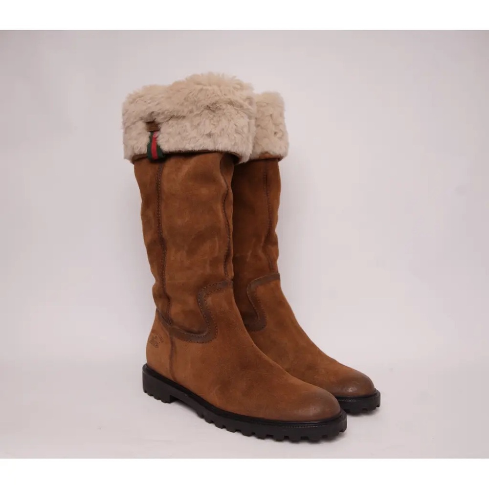 Gucci deer skin riding boots